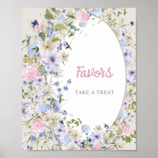 ベビー開花ボホワイルドフラワーアーチ素朴PIGIVES ポスター (正面)