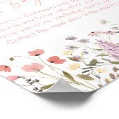 ベビー開花ワイルドフラワーのベビーゲームを言わない ポスター (角)