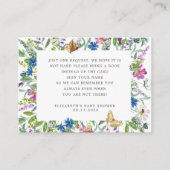 ベビー開花ワイルドフラワーブックベビーチケット エンクロージャーカード (正面)