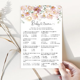 ベビー開花ワイルドフラワーベビートリビアゲーム