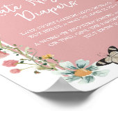 ベビー開花ワイルドフラワー深夜おむつ ポスター (角)