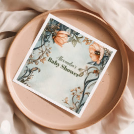 ベビー開花ワイルドフラワー スタンダードカクテルナプキン