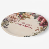 ベビー開花ワイルドフラワー ペーパープレート (アングル)