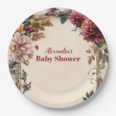 ベビー開花ワイルドフラワー ペーパープレート (正面)