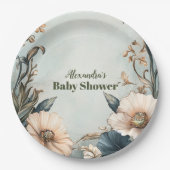 ベビー開花ワイルドフラワー ペーパープレート (正面)