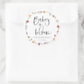 ベビー開花ワイルドフラワー ラウンドシール (バッグ)