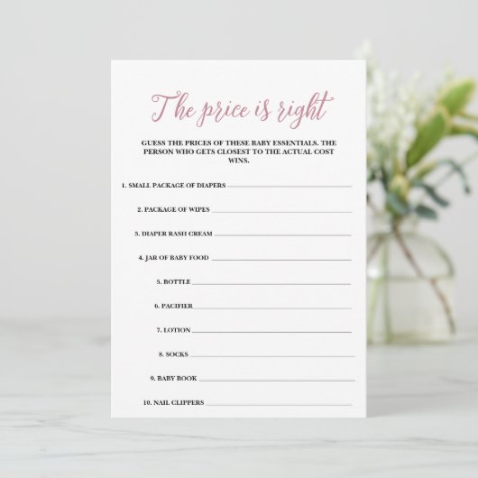 ベビー開花価格は正しいゲーム プログラム (スタンド正面)