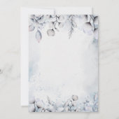 ベビー開花冬フローラベビーシャワー招待状 (裏面)