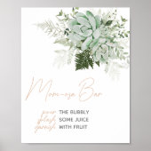 ベビー開花多肉乳児シャワー母Osaバー ポスター (正面)