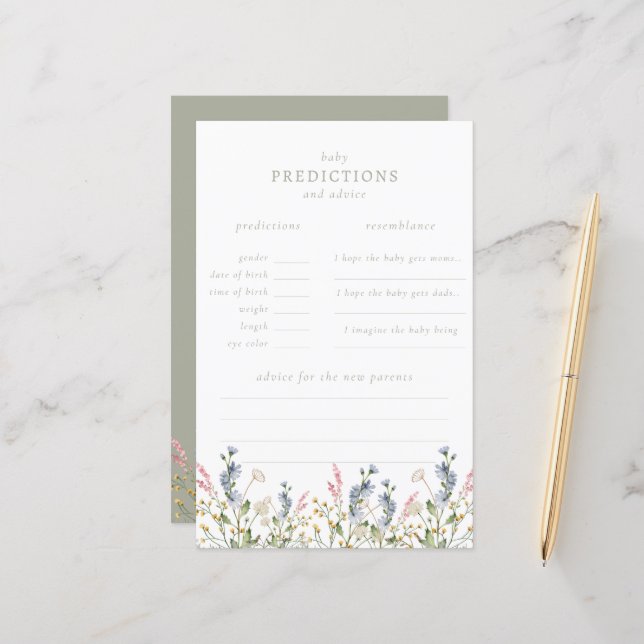 ベビー開花山花ベビー予測ゲーム (正面/裏面インサイチュ)