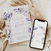 ベビー開花招待状ベビーシャワー 招待状