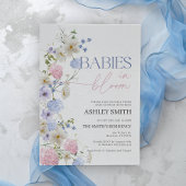 ベビー開花招待状 | ツインベビーシャワー 招待状