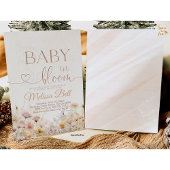 ベビー開花招待状、ワイルドフラワーベイビーシャワー 招待状