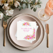 ベビー開花明るい夏のフローラシャワー スタンダードカクテルナプキン