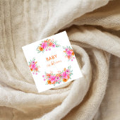 ベビー開花明るい夏のフローラシャワー スタンダードカクテルナプキン