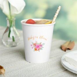ベビー開花明るい夏のフローラシャワー 紙コップ