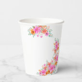 ベビー開花明るい夏のフローラシャワー 紙コップ (裏面)