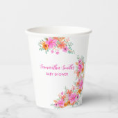 ベビー開花明るい夏のフローラシャワー 紙コップ (正面)