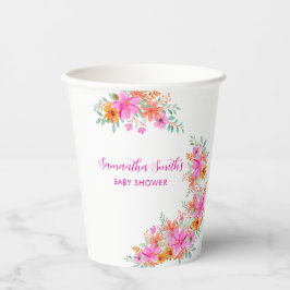 ベビー開花明るい夏のフローラシャワー 紙コップ