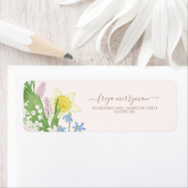 ベビー開花春イースターベイビーシャワー ラベル