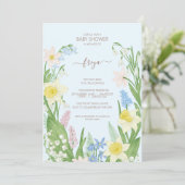 ベビー開花春イースターベイビーシャワー 招待状 (スタンド正面)