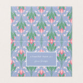 ベビー開花春チューリップフラワーサンキューノート (外部フラット)