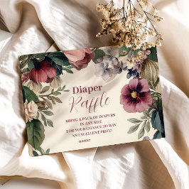 ベビー開花春ワイルドフラワーおむつラッフル エンクロージャーカード