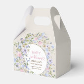 ベビー開花春ワイルドフラワーアーチベイビーシャワー フェイバーボックス (裏面サイド)