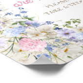 ベビー開花春ワイルドフラワーベビーは甘い ポスター (角)