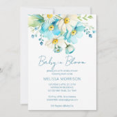 ベビー開花春夏の花ベビーシャワー 招待状 (正面)