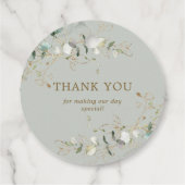 ベビー開花植物ユーカリ赤ちゃんシャワー フェイバータグ (裏面)