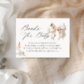 ベビー開花秋フローラホワイトボウブックスベビー エンクロージャーカード