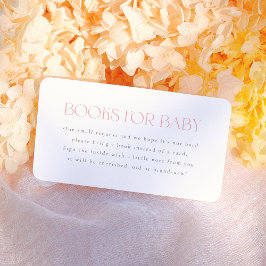 ベビー開花赤面ピンクフローラガールベビーシャワー エンクロージャーカード