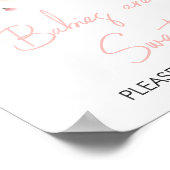 ベビー開花赤面ピンクフローラベビーは甘い ポスター (角)