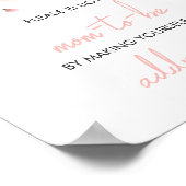 ベビー開花赤面ピンクフローラ封筒ステーション ポスター (角)