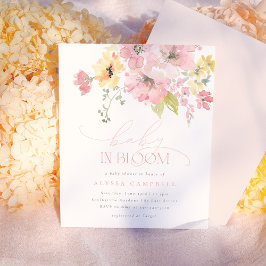 ベビー開花赤面ピンク予算フローラベビーシャワー