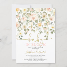 ベビー開花赤面 招待状