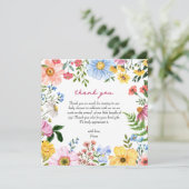 ベビー開花 |かわいいフローラ春サマーシャワー サンキューカード (スタンド正面)