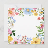 ベビー開花 |かわいいフローラ春サマーシャワー サンキューカード (裏面)