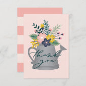 ベビー開花 サンキューカード (正面/裏面)