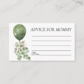 ベビー開花 |ユーカリプトゥスバルーンママアドバイス エンクロージャーカード (正面)