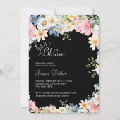 ベビー開花!ワイルドフラワー、ベビーシャワー 招待状 (正面)
