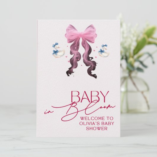 「ベビー開花 招待状 (スタンド正面)