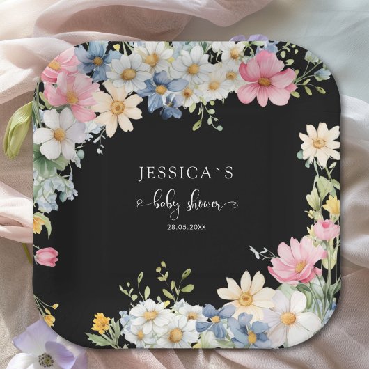 ベビー開花!赤ちゃんシャワー ペーパープレート