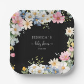 ベビー開花!赤ちゃんシャワー ペーパープレート (正面)