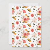 ベビー開花 | Citrusベビーシャワー招待状 (裏面)