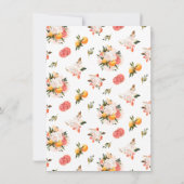 ベビー開花 | Citrusベビーシャワー招待状 (裏面)