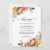 ベビー開花 | Citrusベビーシャワー招待状 (正面)