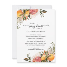 ベビー開花 | Citrusベビーシャワー招待状