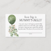 ベビー開花 | Eucalyptus Mommys Bellyの大きさ エンクロージャーカード (正面)